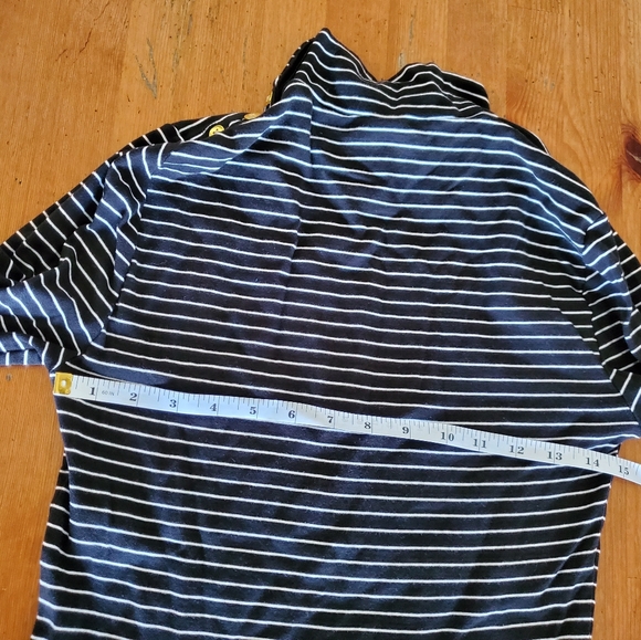 J.crew Factory striped mockneck ribbed top size M - Picture 10 of 14
